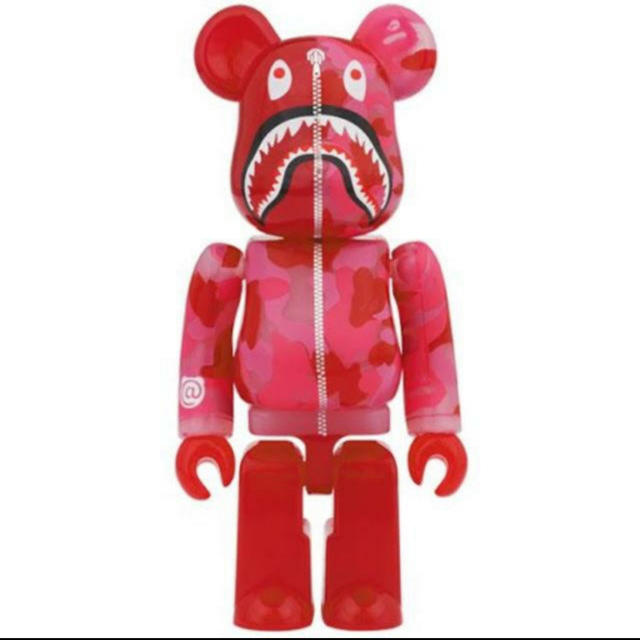 【超ポイントバック祭】 BATHING A APE 1000% BE@RBRICK SHARK CAMO ABC CLEAR - その他