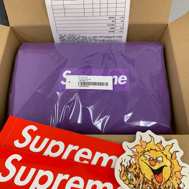 supreme Box Logo L/S Tee パープル XL 【希少！！】 www.gold-and ...