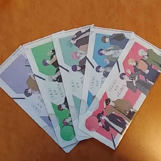 スタンドマイヒーローズ チケットホルダー 5枚セット エンタメ/ホビーのアニメグッズ(クリアファイル)の商品写真
