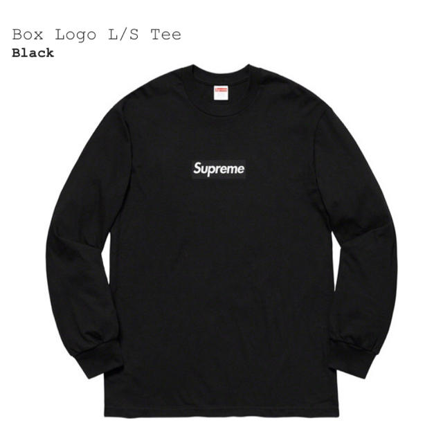 トップスSupreme Box Logo L/S Tee Black L