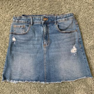 ザラキッズ(ZARA KIDS)のZARA KIDS ザラ　キッズ　デニム　ダメージ　ミニスカート　164cm(スカート)