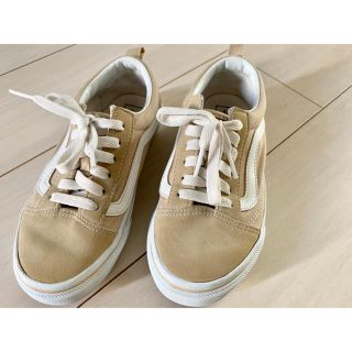 ヴァンズ(VANS)のVANS オールドスクール ベージュ21cm (スニーカー)