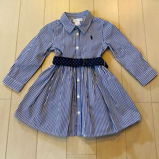 ラルフローレン(Ralph Lauren)のラルフローレン　シャツワンピース&パンツ　セットアップ　ベビー服　80cm(ワンピース)