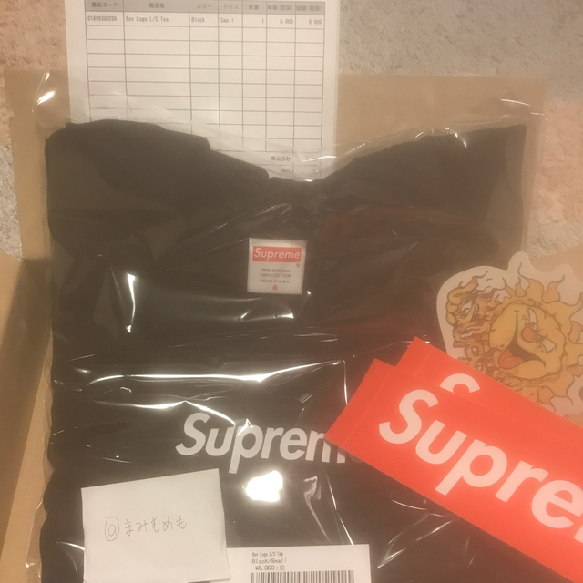Supreme(シュプリーム)のSupreme  Box Logo Tee L/S   Black  S メンズのトップス(Tシャツ/カットソー(七分/長袖))の商品写真