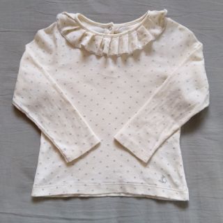 プチバトー(PETIT BATEAU)のプチバトー　ラメドットトップス　3ans(Tシャツ/カットソー)