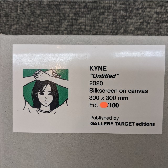 KYNE Untitled キャンバス シルクスクリーン ED100 エンタメ/ホビーの美術品/アンティーク(版画)の商品写真