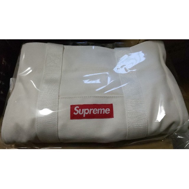 Supreme トートバック 白