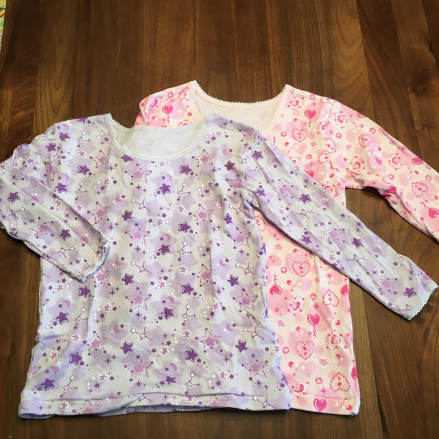 しまむら(シマムラ)の肌着（長袖） キッズ/ベビー/マタニティのキッズ服女の子用(90cm~)(下着)の商品写真