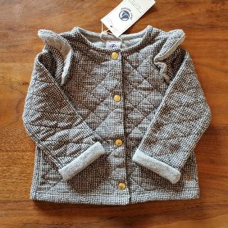 プチバトー(PETIT BATEAU)の【PETIT BATEAU】プチバトー　千鳥格子カーディガン(カーディガン/ボレロ)