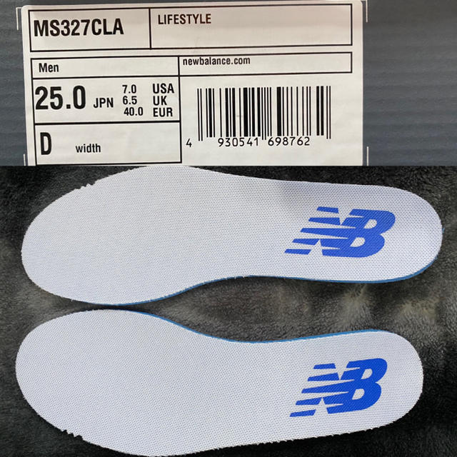 New Balance(ニューバランス)のMS327 CLA US7 25.0cm オレンジ　newbalance メンズの靴/シューズ(スニーカー)の商品写真