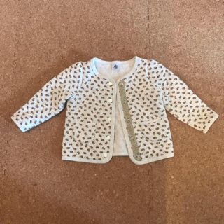 プチバトー(PETIT BATEAU)のプチバトー ＊キルティングカーディガン(カーディガン/ボレロ)