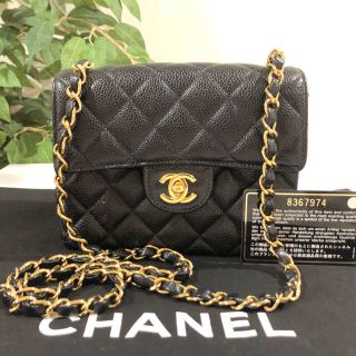 シャネル(CHANEL)の専用 極美品 シャネル ミニマトラッセ キャビアスキン チェーン ショルダー(ショルダーバッグ)