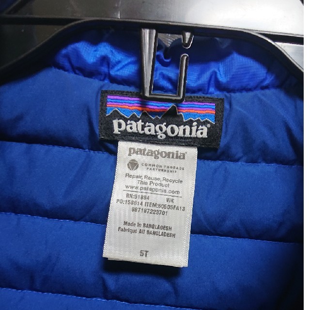 パタゴニア ダウンベスト 子供用 patagonia down vest