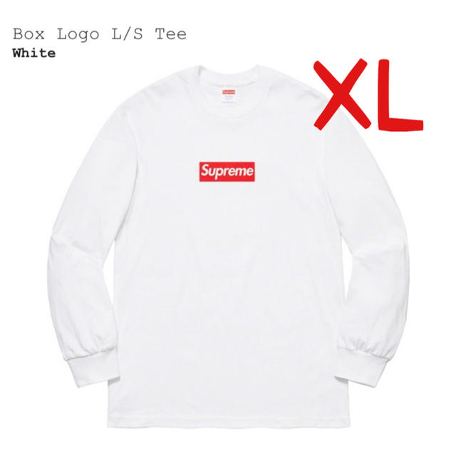 BOXロゴSupreme Box Logo L/S Tee White XL