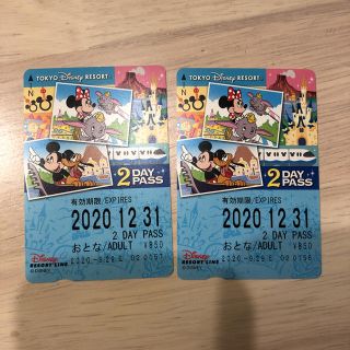 ディズニー(Disney)のディズニーリゾートライン　2dayパス(遊園地/テーマパーク)