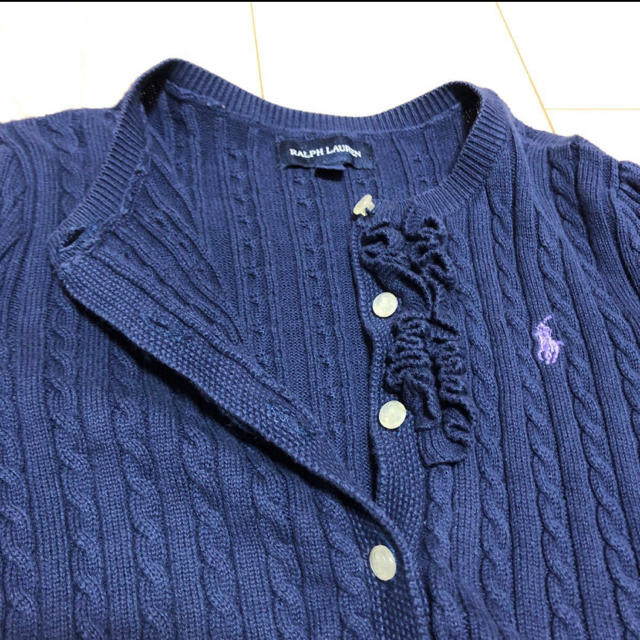 Ralph Lauren(ラルフローレン)のラルフローレン  カーディガン120 キッズ/ベビー/マタニティのキッズ服女の子用(90cm~)(カーディガン)の商品写真