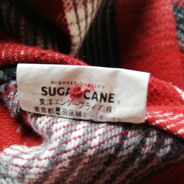 Sugar Cane(シュガーケーン)のSUGARCANE/ツイルチェックネルシャツ/美USED/猫目ボタンガチャポケ メンズのトップス(シャツ)の商品写真