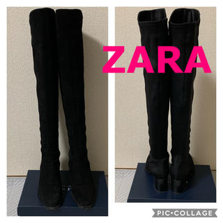 ザラ(ZARA)の【Ma-aaa様専用】ZARA ストレッチニーハイブーツ(ブーツ)