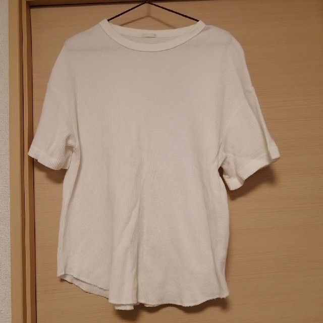 GU(ジーユー)のワッフルTシャツ レディースのトップス(Tシャツ(半袖/袖なし))の商品写真