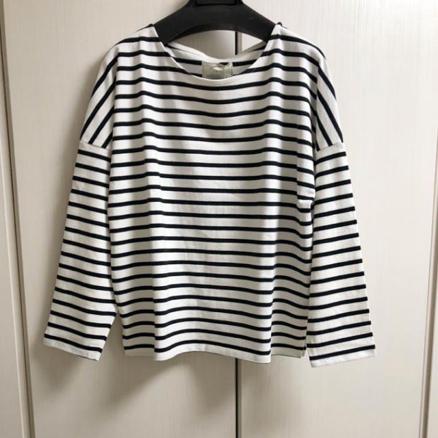 Ungrid(アングリッド)の新品 サイドスリットボーダーロングスリーブTee レディースのトップス(Tシャツ(長袖/七分))の商品写真