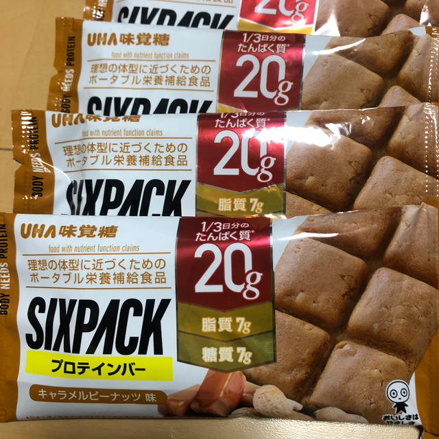 UHA味覚糖(ユーハミカクトウ)のUHA 味覚糖　プロテインバー　SIIXPACK キャラメル味　12袋 食品/飲料/酒の健康食品(プロテイン)の商品写真