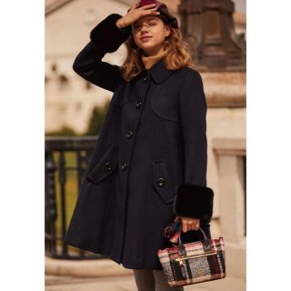 バーバリーブルーレーベル(BURBERRY BLUE LABEL)のブルーレーベルクレストブリッジ    ビーバーメルトンコート(ステンカラーコート)