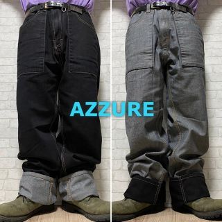 アズール(AZZURE)のAZZURE LOVE LIFE DENIM リバーシブルデニム バギー/W34(デニム/ジーンズ)