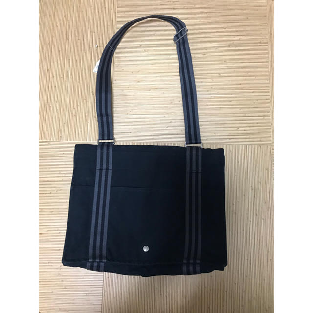 美品HERMES フールトゥバサスMM ショルダーバッグ キャンバス 黒 グレー-