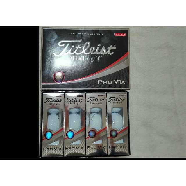 Titleist(タイトリスト)のTitleist Pro V1x ゴルフボール ホワイト チケットのスポーツ(ゴルフ)の商品写真