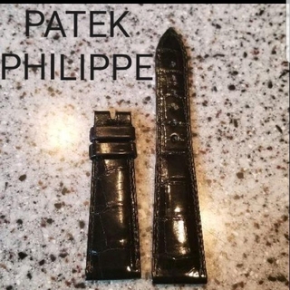パテックフィリップ(PATEK PHILIPPE)の『PATEK PHILIPPE』純正新品レザーベルト　シャインクロコ　ブラック(レザーベルト)