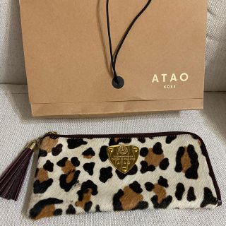 アタオ(ATAO)の最終★貴重レア★アタオ　長財布　ハラコ　レオパード  ヒョウ柄(財布)