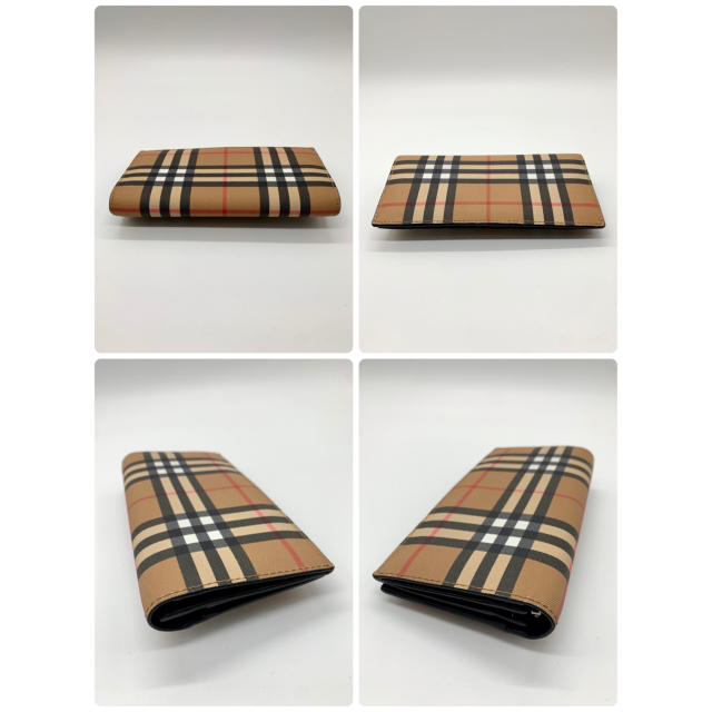 BURBERRY(バーバリー)の⭐️ 極美品 バーバリー ノバチェック 二つ折り長財布 ベージュ PVC 鑑定済 メンズのファッション小物(長財布)の商品写真