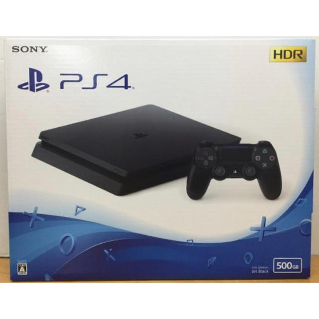 公式の  新品未開封 PlayStation4 500GB ジェットブラック 家庭用ゲーム機本体