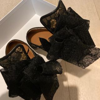 PIPPICHIC ピッピシック レザー レースパンプス 24センチの通販 by ...