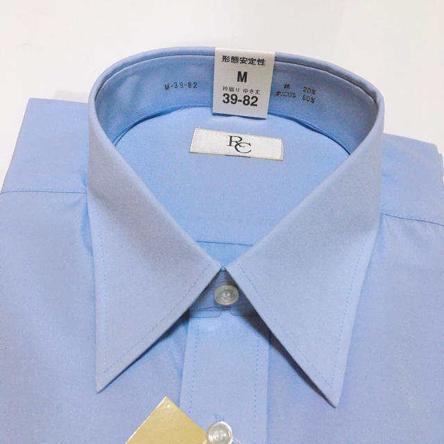 形態安定性　ワイシャツ　ビジネスシャツ　M 39-82 長袖 メンズのトップス(シャツ)の商品写真