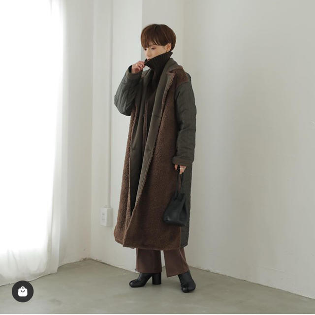 rem closet / リバーシブルボアロングコート - ロングコート