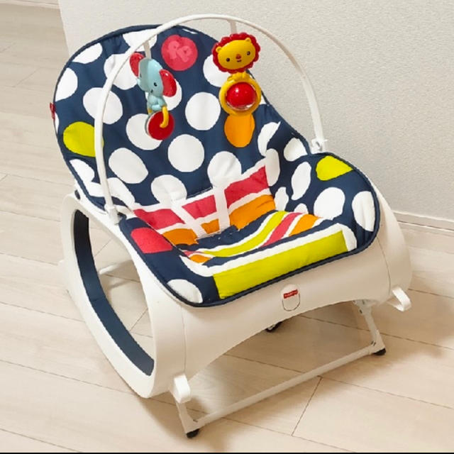 Fisher-Price(フィッシャープライス)の最終値下げ⚠️美品❤ フィッシャープライス バウンサー キッズ/ベビー/マタニティの寝具/家具(ベビーベッド)の商品写真