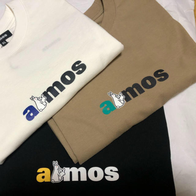 atmos(アトモス)の#FR2 x atmos RABBIT LOGO TEE BEIGE Lサイズ メンズのトップス(Tシャツ/カットソー(半袖/袖なし))の商品写真