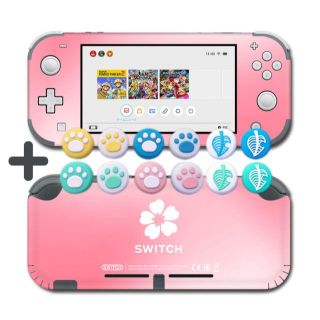 Switch Lite スイッチ ライト ピンク 桜 グラデーション スキンシー(その他)