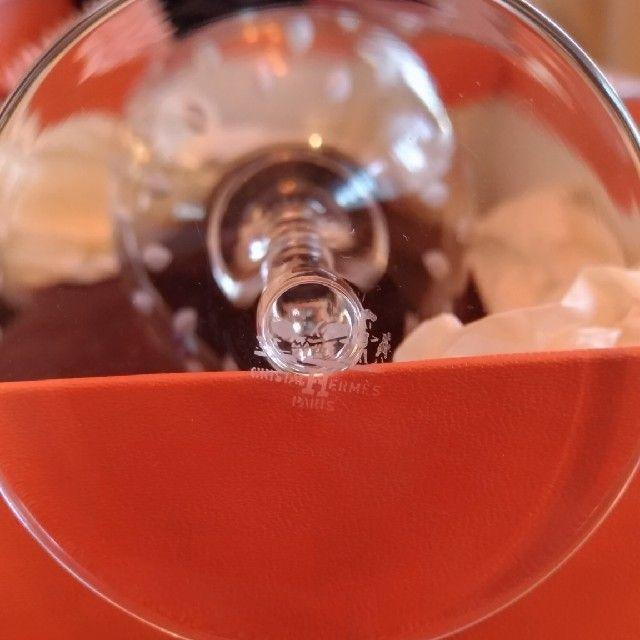 HERMESエルメスクリスタルワイングラス6客セットファンファーレ箱付き