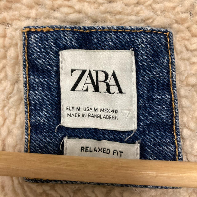 ZARA(ザラ)のzara ザラ メンズ　デニムジャケット　ボア付き メンズのジャケット/アウター(Gジャン/デニムジャケット)の商品写真
