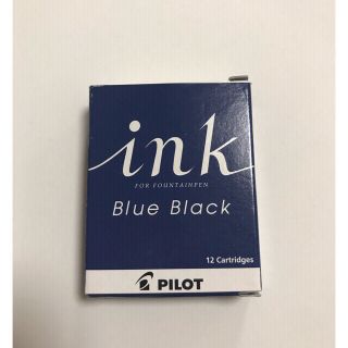 パイロット(PILOT)のパイロットカートリッジインキ Blue Black ブルーブラック　12本(ペン/マーカー)