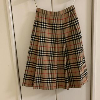 バーバリー(BURBERRY)のバーバリー　ミモレ丈　ノバチェックスカート　膝下ロングスカート(ロングスカート)