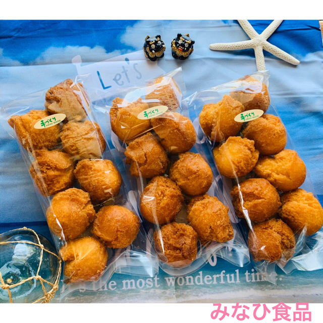 父が作るサーターアンダギー/手づくり/揚げ菓子 食品/飲料/酒の食品(菓子/デザート)の商品写真