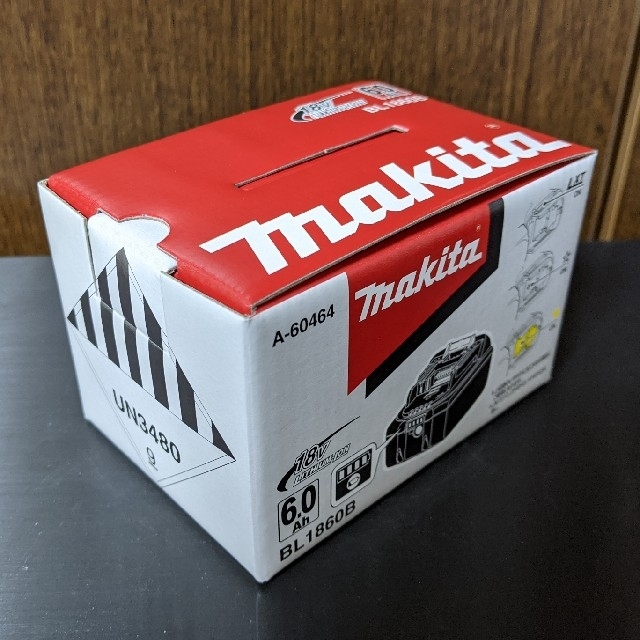 新品、未開封、純正マキタ BL1860B 18v 6.0Ah バッテリー
