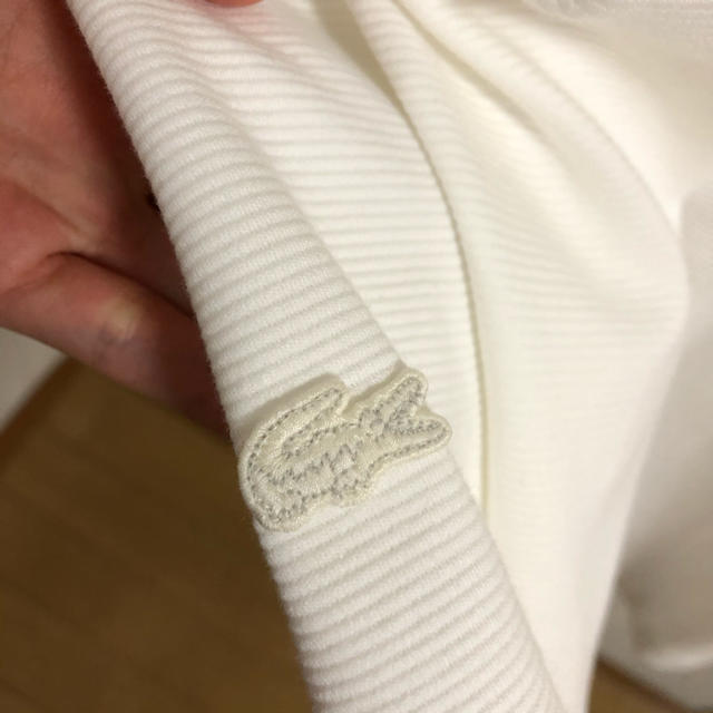 LACOSTE(ラコステ)の【着画あり】ラコステ　白　ワンピース　L レディースのワンピース(ひざ丈ワンピース)の商品写真