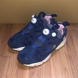 リーボック(Reebok)のREEBOK x ATMOS x SNIDEL PUMP FURY 25cm 紺(スニーカー)