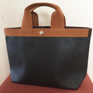 エルベシャプリエ(Herve Chapelier)のエルベシャプリエ  704GP ノアール×ヴィゴーニュ 美品(トートバッグ)