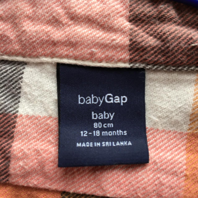 babyGAP(ベビーギャップ)の男の子　長袖　シャツ　ベビーギャップ　80cm キッズ/ベビー/マタニティのベビー服(~85cm)(シャツ/カットソー)の商品写真