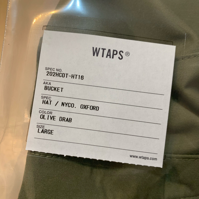 W)taps(ダブルタップス)の20AW WTAPS BUCKET HAT オリーブ L メンズの帽子(ハット)の商品写真